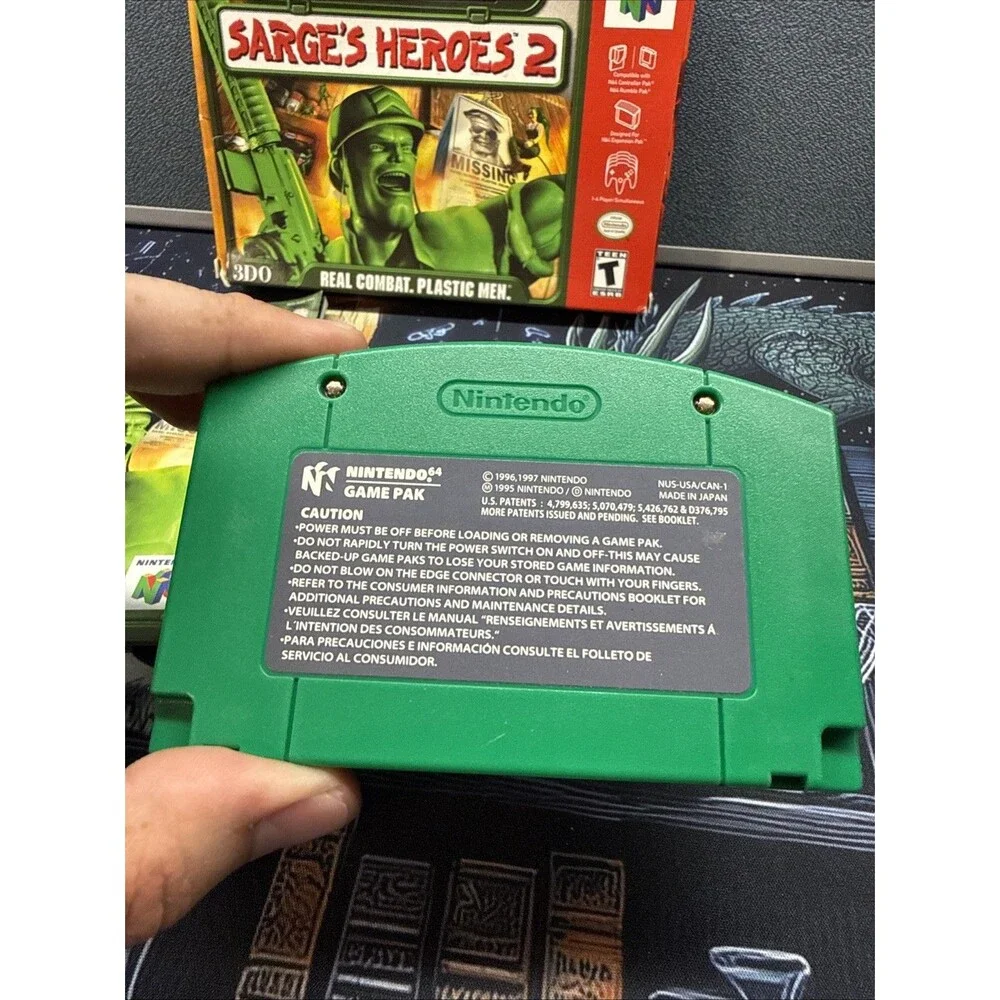 Army Men: Sarge's Heroes 2 Nintendo 64 N64 CIB Tested